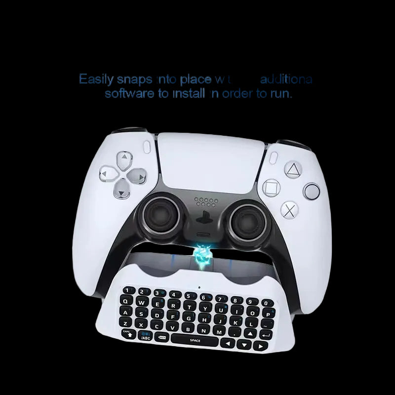 Wireless Keyboard for PS5 Controller Handle Bluetooth External Keyboard for Playstation5 Chatpad Bluetooth Keyboard
